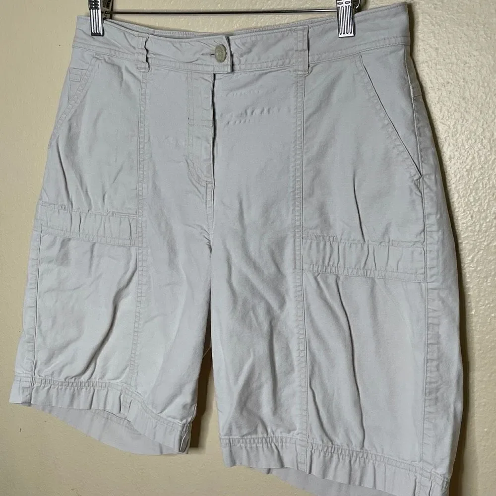 Woolrich Shorts Womens Size 10 Biege Stone Bermuda
